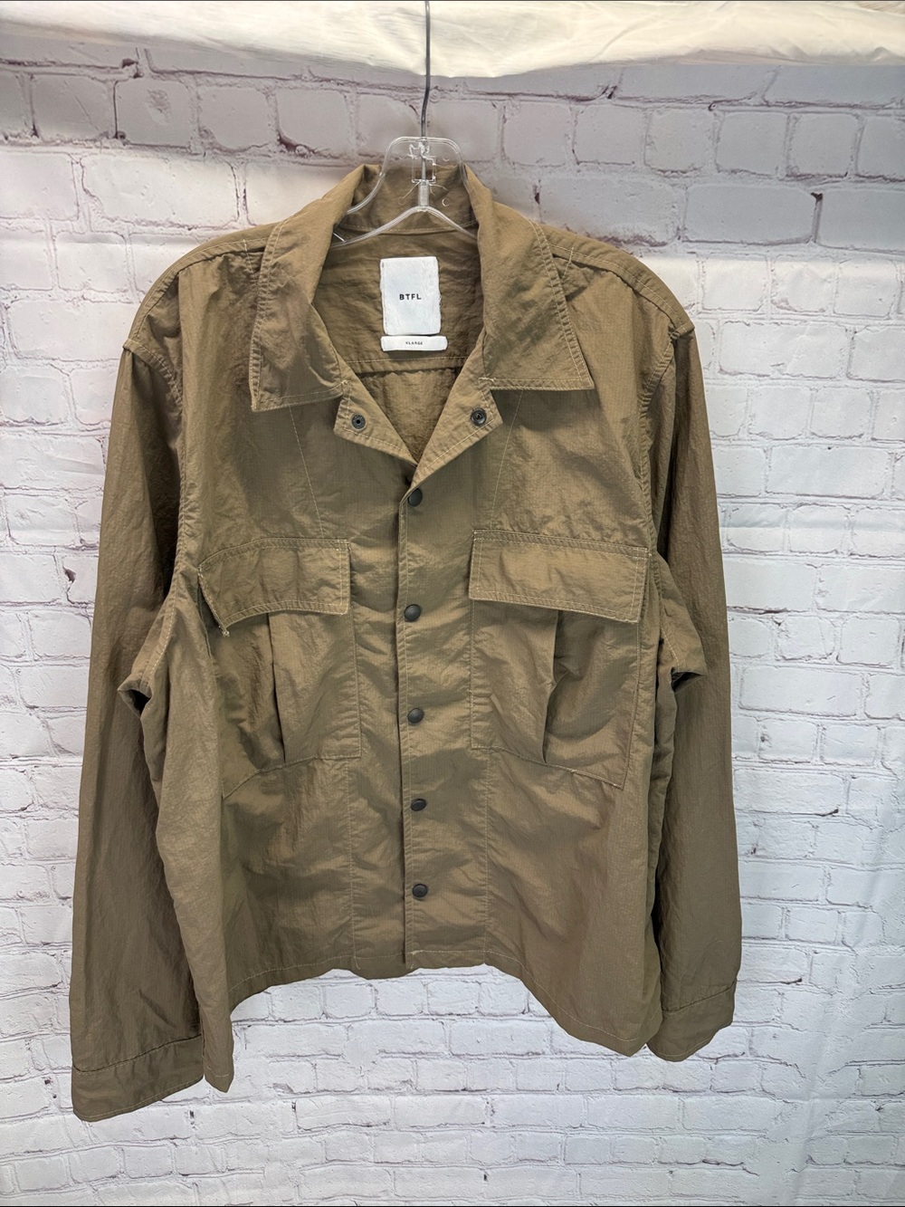 BTFL Studio Modern Americana Cotton Ripstop Field Jacket Men's XL Made in LA EUC